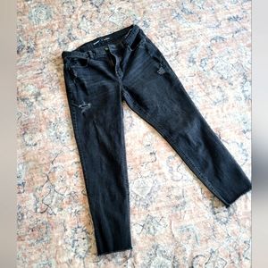 Old Navy mid rise boyfriend jeansblack size 4